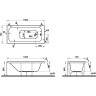 Акриловая ванна VITRA OPTIMUM NEO 150x70 см 64560001000