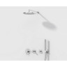 Набор встроенной душевой системы VITRA ORIGIN на 3 направления, хром (верхняя лейка, излив, ручной душ, смеситель встроенный внешняя и внутренняя часть) A49286EXP